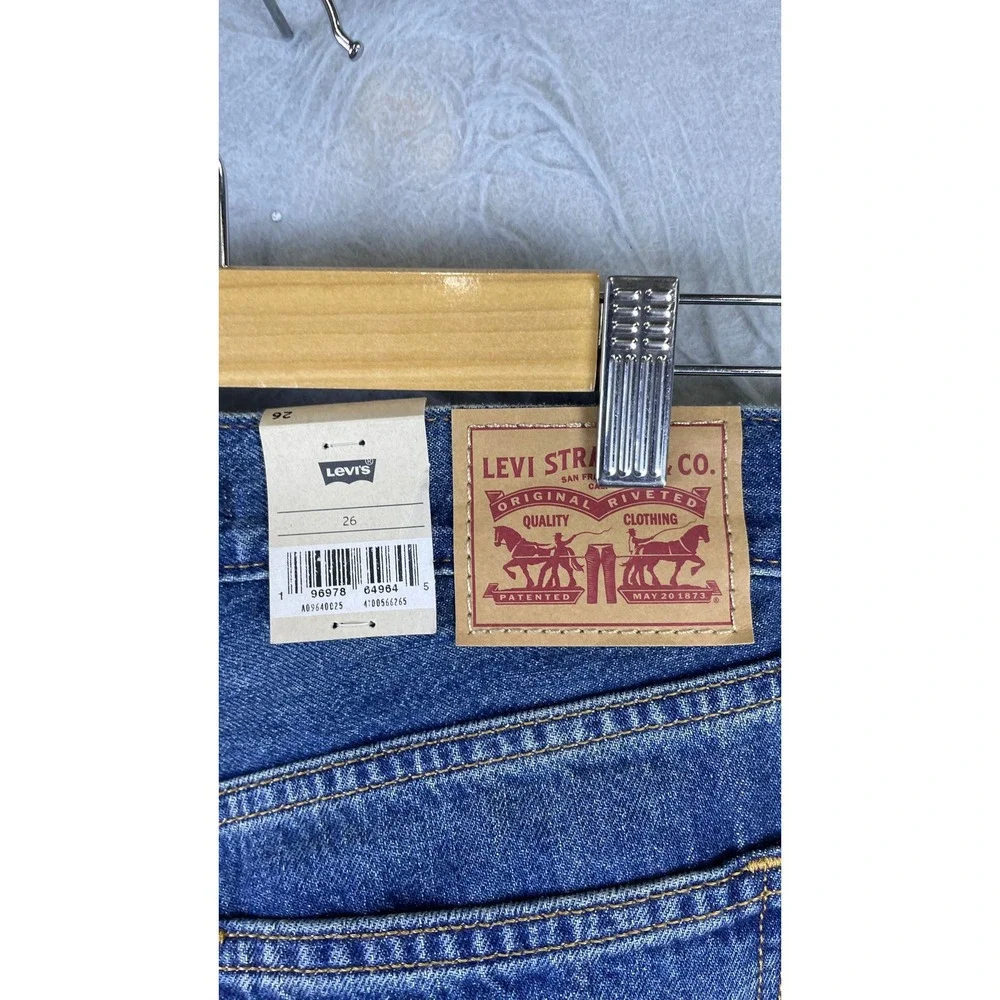 Levi's Low Pro Jeans Men 26 Blue New Straight Leg Mid Rise Relaxed Fit